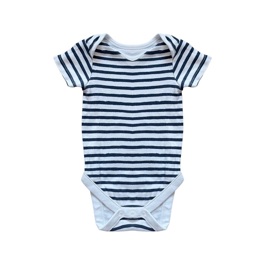 "George" bodijs short navy stripes 80cm