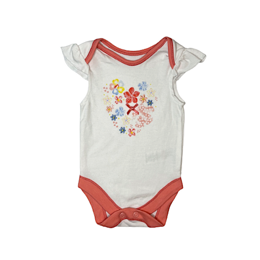 Bodijs frilly sleeve flower "George" 56cm