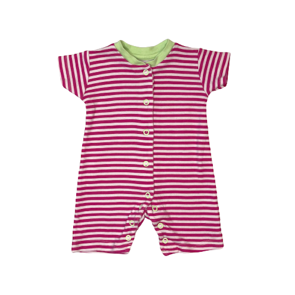 Kokvilnas romperis pink candy "George" 52cm