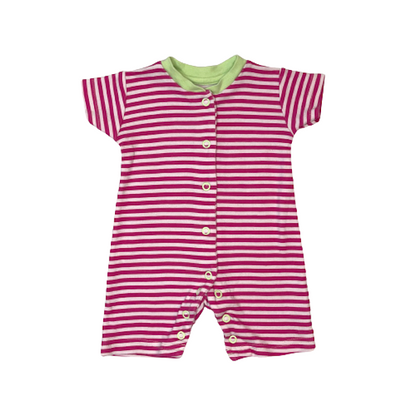 Kokvilnas romperis pink candy "George" 52cm