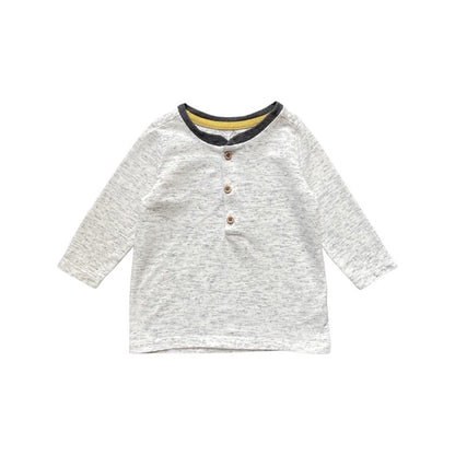 "George" krekls white grey buttons 74cm