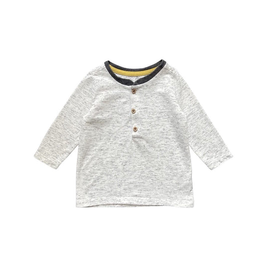 "George" krekls white grey buttons 74cm