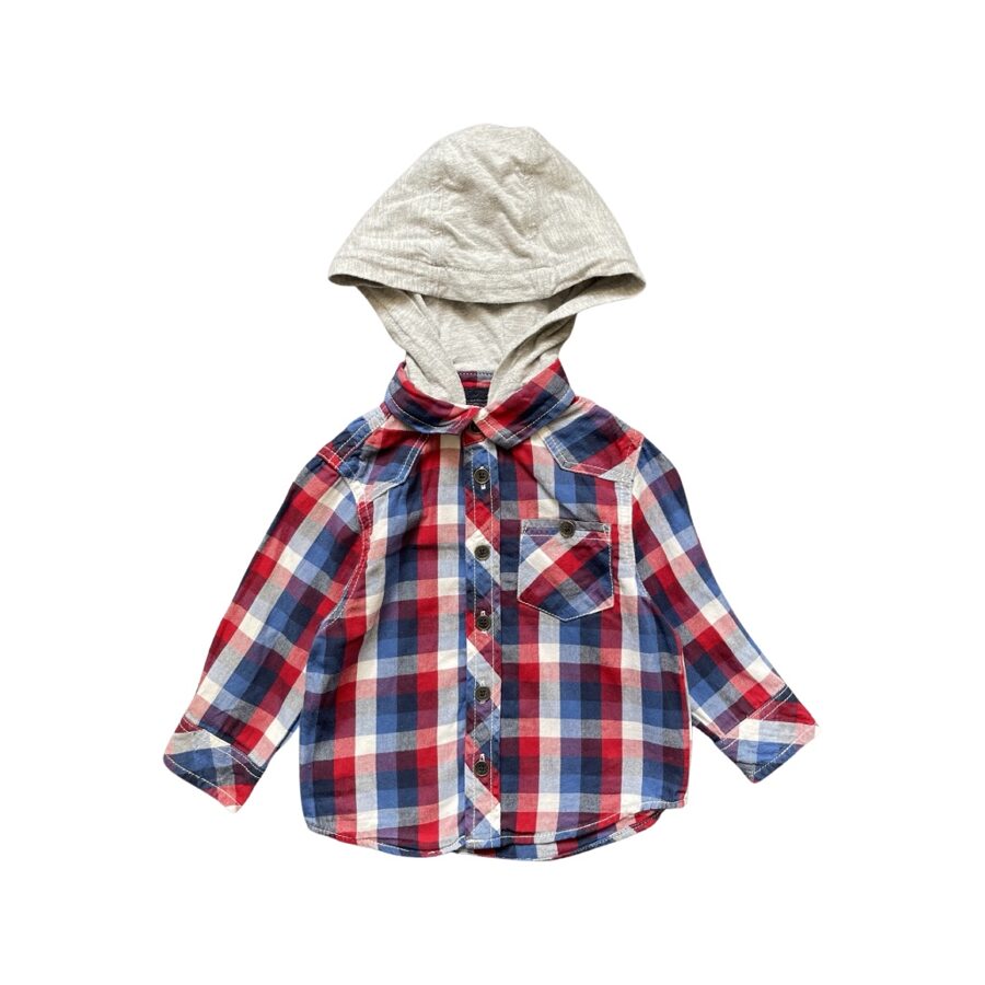 "Matalan" krekls ar kapuci checks 74cm