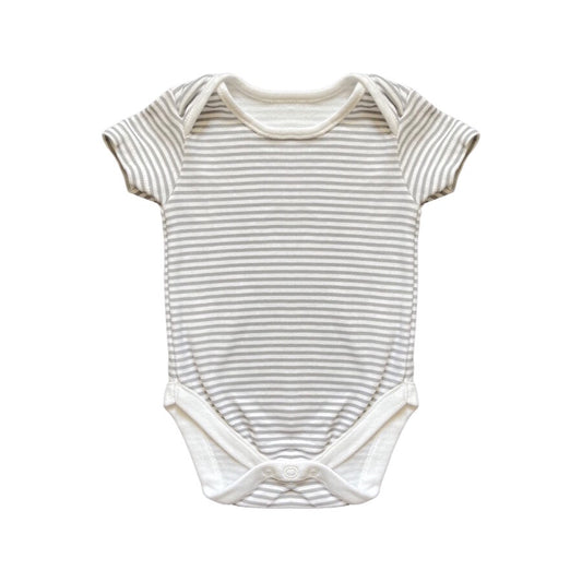 "George" bodijs white grey stripes 74cm