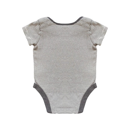 "F&F" pelēks bodijs stripes 74cm