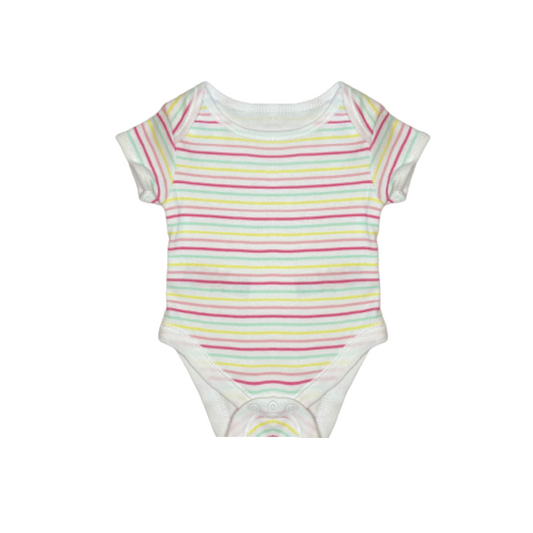Bodijs rainbow stripes "Primark" 56cm