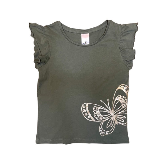 "Palomino" tops green butterfly 116