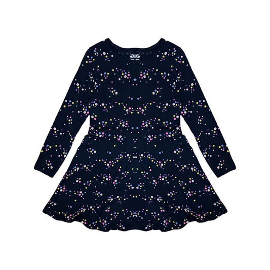 "H&M" kleitiņa blue sparkle stars 116