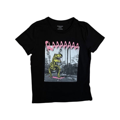 "Primark" melns T-krekls Dino roar 128