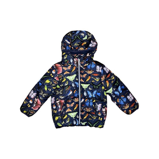 "H&M" tumši zila āra jaka butterflies 110