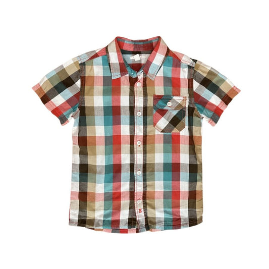 "Esprit" rūtains kokvilnas krekls plain 122