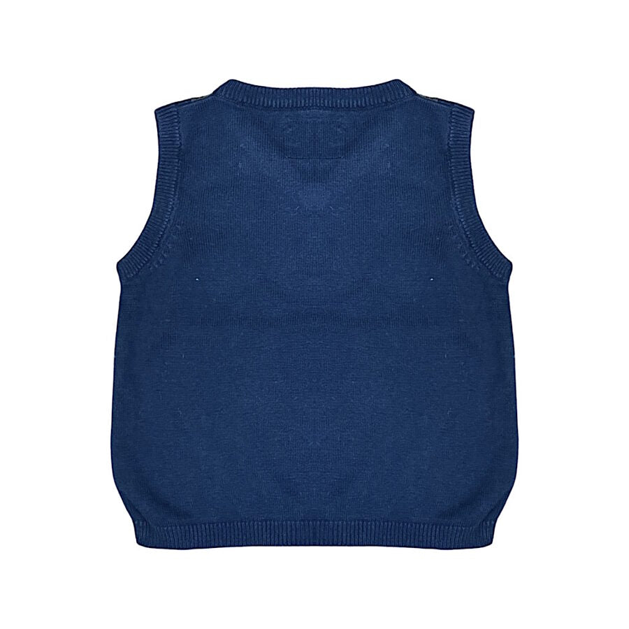 "H&M" vests brown navy 74