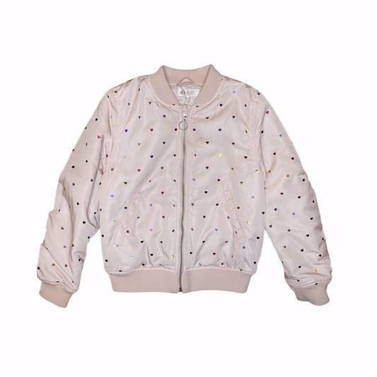 "H&M" maigi rozā āra jaka colour hearts 128