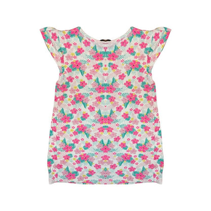 "Primark" kokvilnas tops white flowers 122