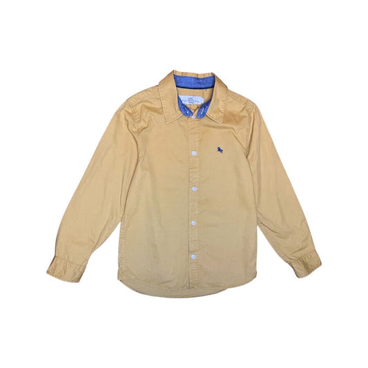 "H&M" dzeltens kokvilnas krekls buttons 128