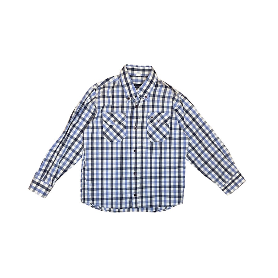 "Tommy Hilfiger" rūtains kokvilnas krekls 128