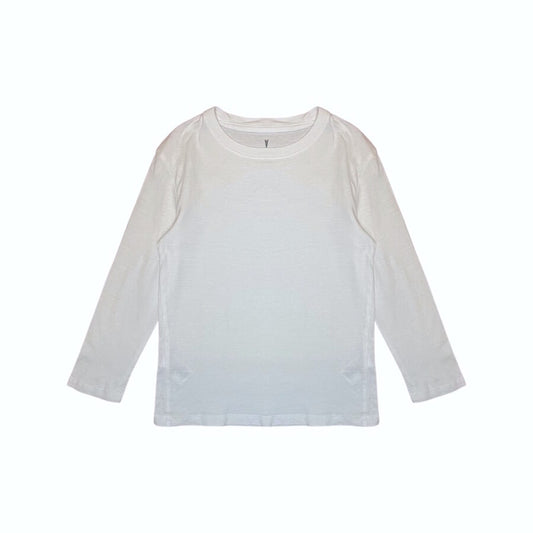 Balts kokvilnas krekls long sleeve 128